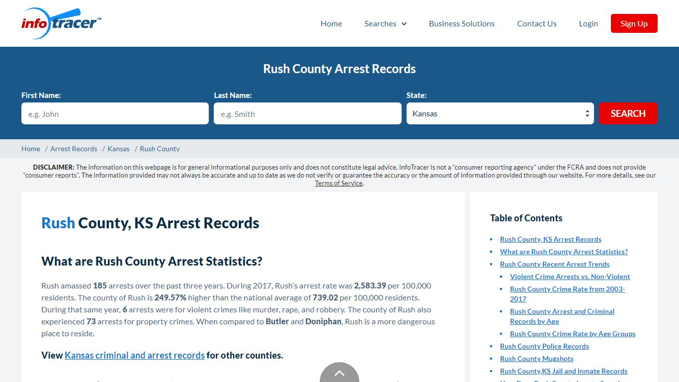 Rush County, KS Arrests, Mugshots & Jail Inmate Records - InfoTracer